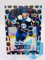 2020-21 Upper Deck Allure NHL Shield 2005 Rookie RC Liam Foudy #81 Blue Jackets